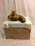 New The Hamilton Collection Jaguars and Cubs Figurine Natures Majestic Cats Box Size:6.5