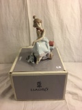 Collector Lladro Chit-Chat Girl Figurine 1990 Daisa Box Size: 10