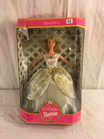 Collector Barbie Mattel Special Edition Club Wedd Barbie Doll 12.5"tall Box