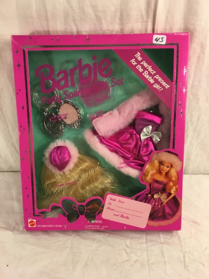 Collector NIP Barbie party Sparkle Gift Set Mattel Accessory Outfit