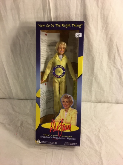 Collector Nib America's Real Action Heroes Talking Dr. Laura Atcion Figure 16"t Box Size