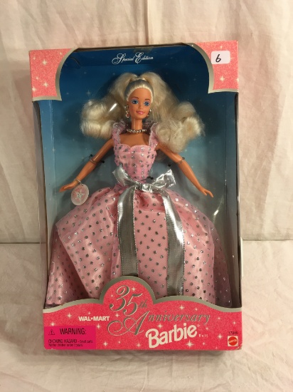 Collector Special Edition Mattel Barbie 35th Anniversary Walmart Barbie Doll 12.5"tall Box