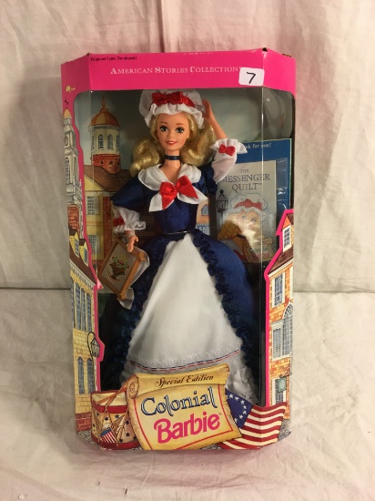 Collector Special Edition American Stories Collection Colonial Barbie Doll 12.5"Tall Box