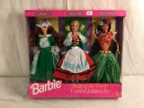 NIB Barbie Mattel  Dolls Of The Wolrd Limited Edition Set Irish, German Polynesian 13.5
