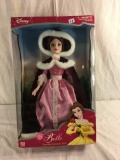 Collector Loose Disney Princess Brass Key Royal Holiday Edt. Belle Porcelain Doll 17.5