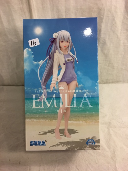 New Collector Emilia Anime SEGA Re:Zero Starting Life in Another World Premium Figure 9.5"Box