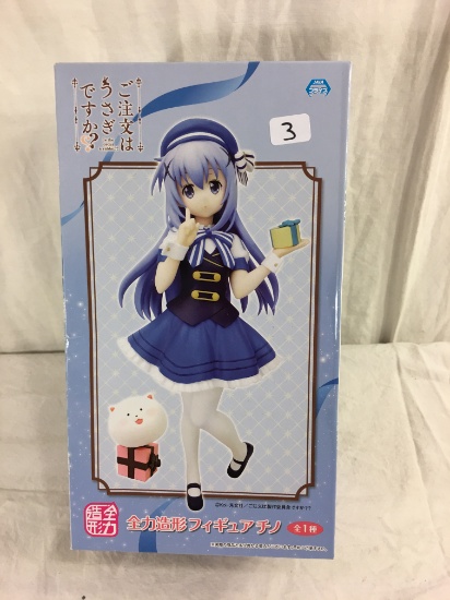 New Collector Taito Is the order a rabbit Zenryoku-Zokei Anime Figure Chino  Anime Figure 10"Box