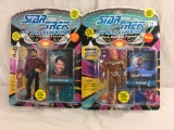 Lot of 2 Pcs Collector Star Trek The Next Generation Space The Final Frontier Assorted Figures 5'T