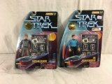 Lot of 2 Pcs Collector Star Trek Warp Factor Series DR. Julian Bashir & Captain Kolth 5