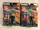 Lot of 2 Pcs. Collector Star Trek Voyager Harry Kin and Comm. Chokotay Figure 5'tall Figures