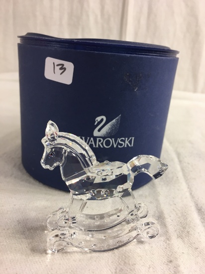 Collector Swarovski Rocking Horse #183270 2 3/4" Figurine in original box