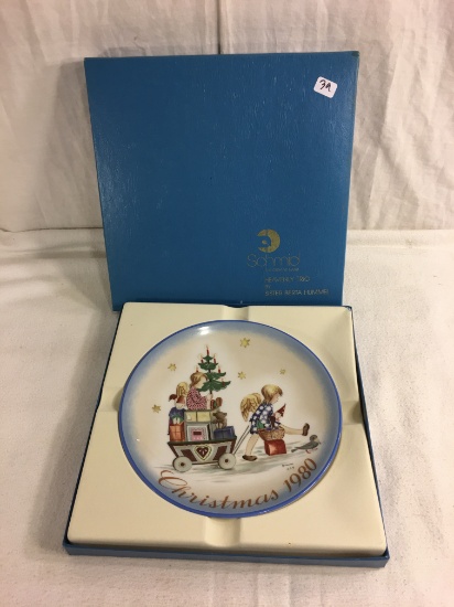 Collector Vintage Schmid "Parade into England" Christmas 1980 10th edition Plate 8"