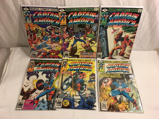 Lot of 6 Pcs Collector Vintage Marvel Comics Captain America No.236.237.238.239.240.242