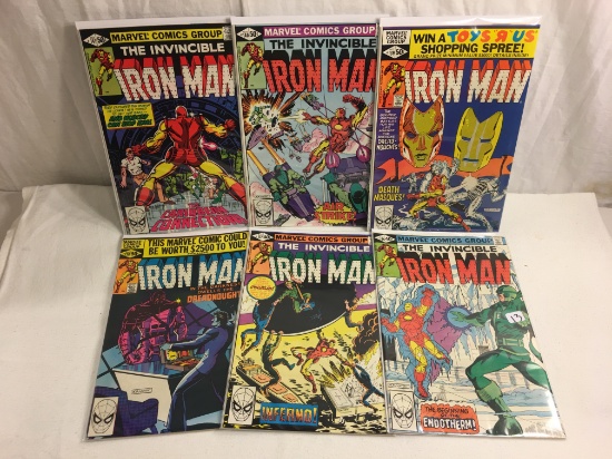 Lot of 6 Collector Vintage Marvel Comics The Invincible Iron Man No.136.137.138.139.140.141.