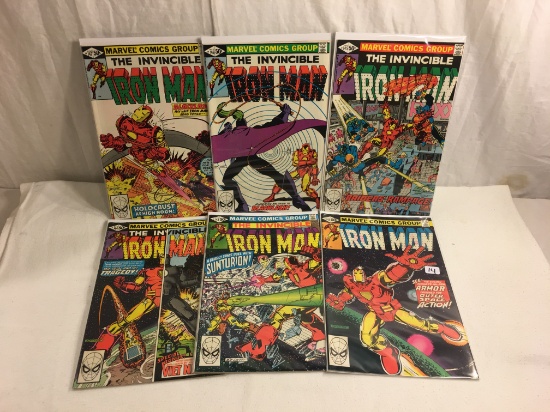 Lot of 6 Collector Vintage Marvel Comics The Invincible Iron Man No.142.143.144.145.146.147.