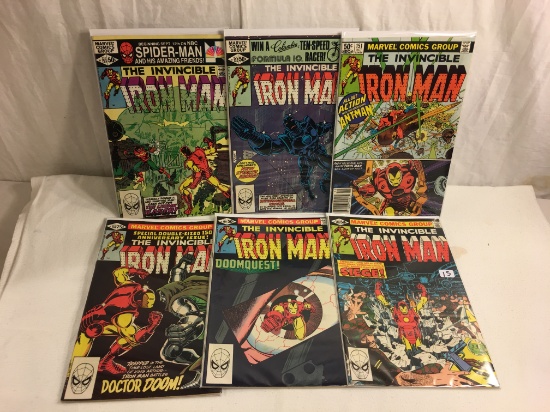 Lot of 6 Collector Vintage Marvel Comics The Invincible Iron Man No.148.149.150.151.152.153.