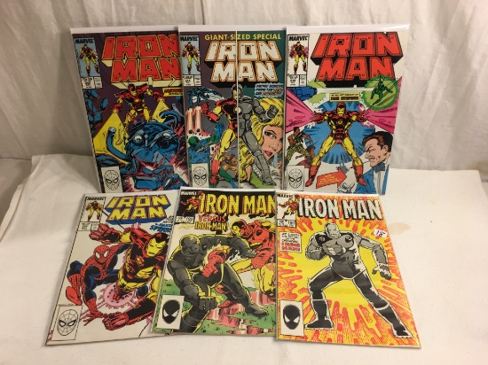 Lot of 6 Collector Vintage Marvel Comics The Invincible Iron Man No.191.192.234.235.244.245.