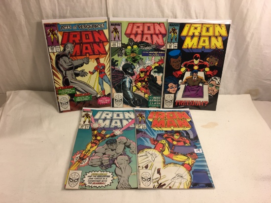 Lot of 5 Collector Vintage Marvel Comics The Invincible Iron Man No.246.247.248.249.252.