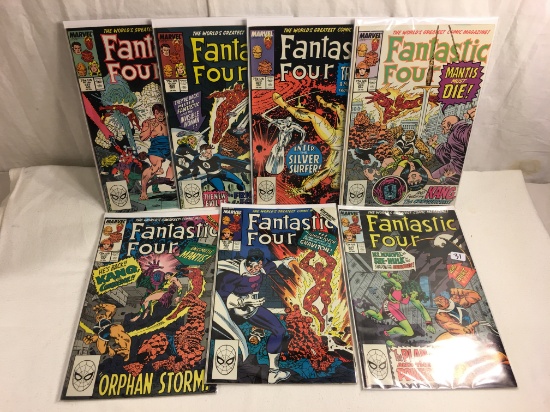 Lot of 7 Pcs Collector Vintage Marvel Comics Fantastic Four No.321.322.323.324.325.326.327.
