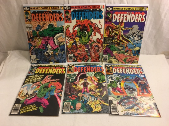 Lot of 6 Pcs Collector Vintage Marvel Comics The Defenders No.76.77.78.79.80.81.