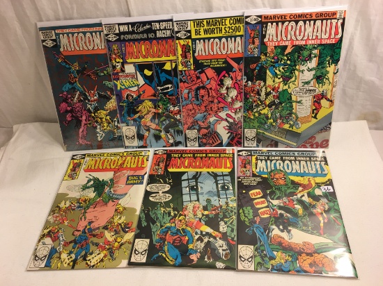 Lot of 7 Pcs Collector Vintage Marvel Comics The Micronauts No.16.18.19.20.21.37.38.