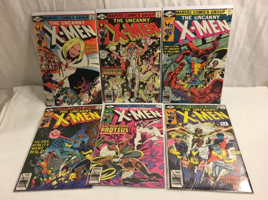 Lot of 6 Pcs Collector Vintage Marvel Comics The Uncanny X-Men No.126.127.128.129.130.131.