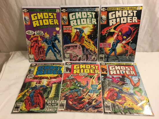 Lot of 6 Pcs Collector Vintage Marvel Comics Ghost Rider No.38.39.40.41.42.43.