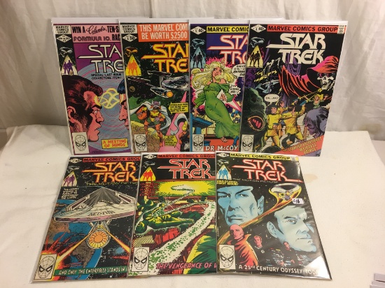 Lot of 7 Pcs Collector Vintage Marvel Comics Star Trek Comic Books No.1.2.3.4.5.6.18.