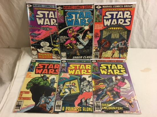 Lot of 6 Pcs Collector Vintage Marvel Comics Star Wars Comic Books No.29.30.31.32.33.34.