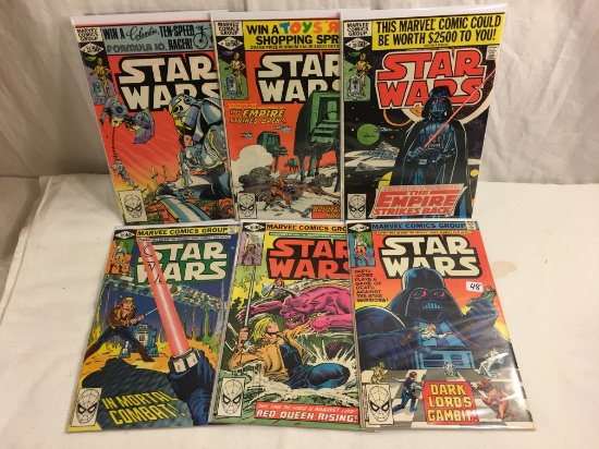 Lot of 6 Pcs Collector Vintage Marvel Comics Star Wars Comic Books No.35.36.37.39.40.53.
