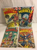 Lot of 4 Pcs Collector Vintage DC, Comic Books  Mister Miracle No.9.10.11.12.