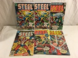 Lot of 6 Pcs Collector Vintage DC, Comic Books  Steel No.1.2.3.4.4.5.