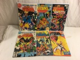 Lot of 6 Pcs Collector Vintage DC, Comic Books The New Teen Titans No.1.2.3.4.5.6.