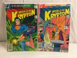 Lot of 2 Pcs Collector Vintage DC, Comics World Of Krypton No.1.3.