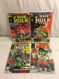 Lot of 4 Pcs Collector Vintage Marvel The Savage She Hulk Comic Books No.1.2.3.5.