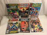 Lot of 6 Pcs Collector Vintage Marvel Comics Captain America No.295.298.346.347.356.357.