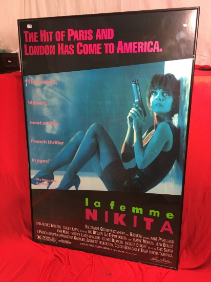 Collector Movie and Entertainment Poster Frame " La Femme Nikita - Movie Poster" Size:27" by 40"