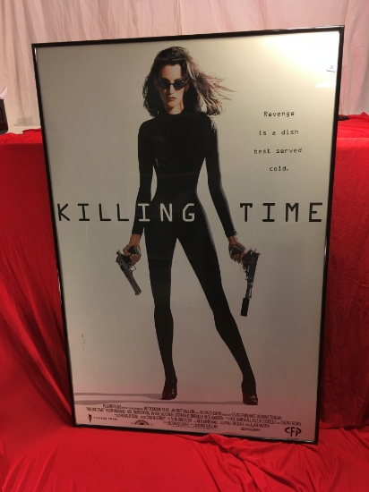 Collector Movie and Entertainment Poster in Frame 1996 "Killing Time" Poster Size:39.5" by 27"