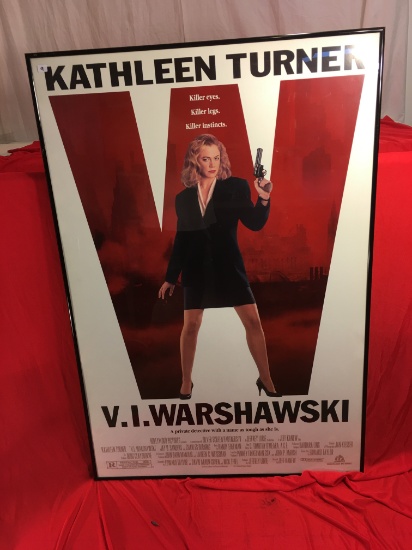 Collector Movie and Entertainment Poster Frame Katleen Turner V.I. Warshawski Size:27x40"