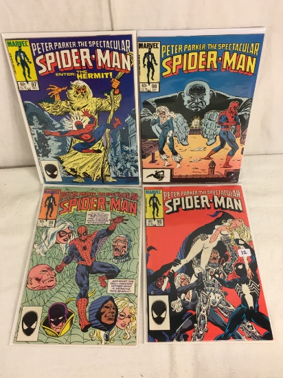 Lot of 4 Pcs Collector Vintage Marvel Peter Parker The Spectacular Spider-man No.95.96.97.98