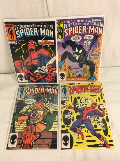 Lot of 4 Pcs Collector Vtg Marvel Peter Parker The Spectacular Spider-man No.99.104.106.107.