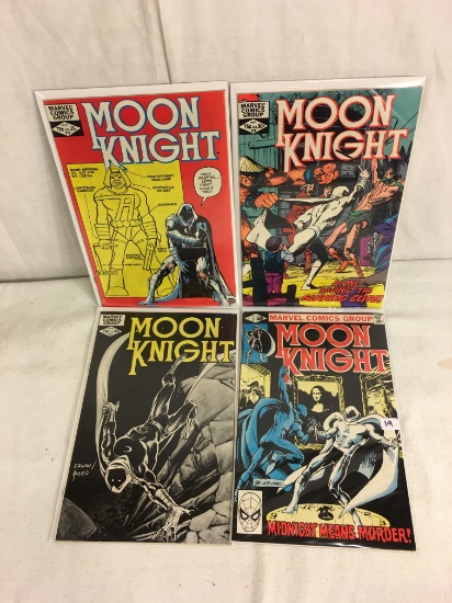 Lot of 4 Pcs Collector Vintage Marvel Comics Moon Knight Comic Books No.3.17.18.19.