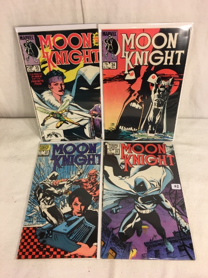 Lot of 4 Pcs Collector Vintage Marvel Comics Moon Knight Comic Books No.32.33.34.35.