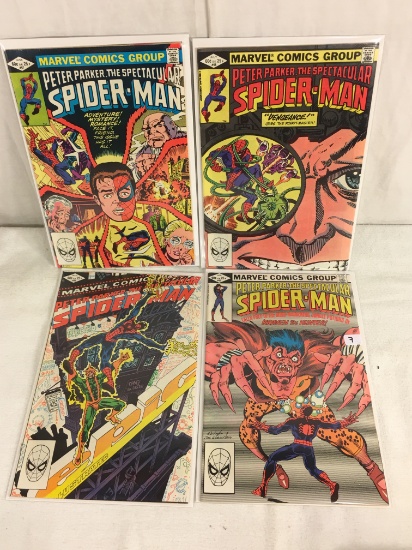 Lot of 4 Pcs Collector Vintage Marvel Peter Parker The Spectacular Spider-man No.65.66.67.68.