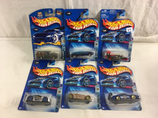 Lot of 6 Pcs  New in Package  Collector Assorted Hot Wheels Die-Cast Cars 1/64 Scale