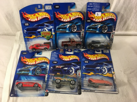 Lot of 6 Pcs  New in Package  Collector Assorted Hot Wheels Die-Cast Cars 1/64 Scale