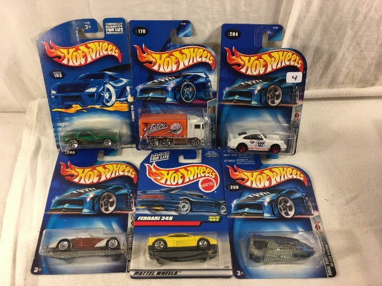 Lot of 6 Pcs  New in Package  Collector Assorted Hot Wheels Die-Cast Cars 1/64 Scale