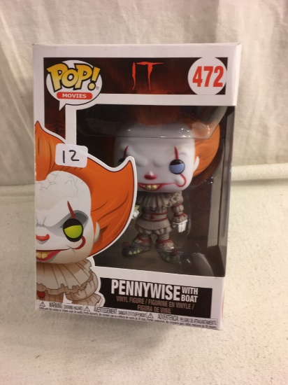 NIP Funko POP Movies IT #472 Pennywise with Boat Vinyl Figure 6"Tall Figure