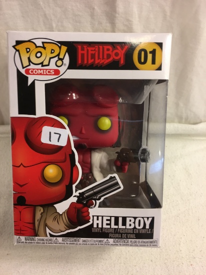 NIP Collector POP Comics Funko Hellboy #01 Vinyl Figure 6"tall Box
