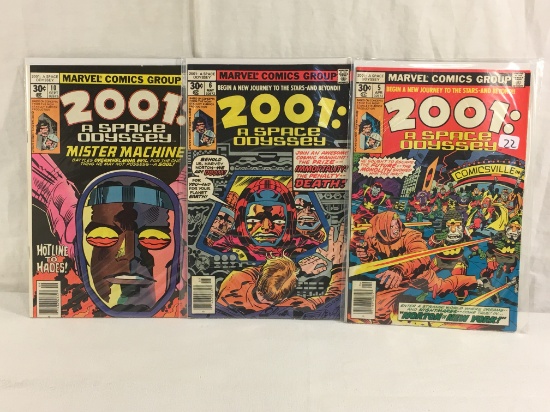 Lot of 3 Pcs Collector Vintage Marvel Comics 2001 A Space Odyssey Comic Books No.5.6.10.
